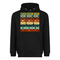 Black native american aztec seamless pattern 1 Heavyweight Hoodie - BundleAndBundleShop