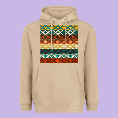 Native American Aztec Seamless Pattern 1 Heavyweight Hoodie Designed By Bundleandbundleshop