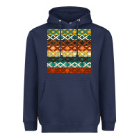 Navy native american aztec seamless pattern 1 Heavyweight Hoodie - BundleAndBundleShop