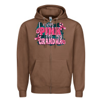Chestnut i wear pink for my grandma Zipper Hoodie - FaDigitalArtStudio