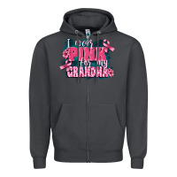 I Wear Pink For My Grandma Zipper Hoodie | Teevron