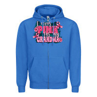 True Royal i wear pink for my grandma Zipper Hoodie - FaDigitalArtStudio