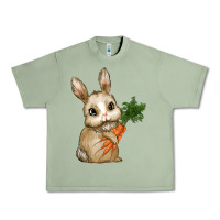 Oil Green eastrt bunny carrot Urban Heavy Tee - RanaPortraitStore