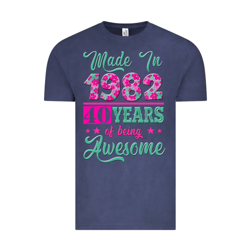 Made In 1982, 40 Years Of Being Awesome Vintage Tee by Jasminsmagicworld | Teevron