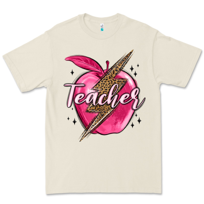 Teacher Lightning Bolt Valentine S Day Premium Tee by MaliasSmallBusiness | Teevron