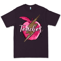 Plum teacher lightning bolt valentine s day Premium Tee - MaliasSmallBusiness