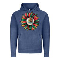 Vintage Denim mexican sunflower Vintage Hoodie - Jasminsmagicworld