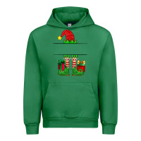 Emerald christmas elf custom name Urban Hoodie - Artiststas