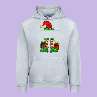 Christmas Elf Custom Name Urban Hoodie Designed By Artiststas
