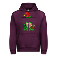 Mauve Wine christmas elf custom name Urban Hoodie - Artiststas