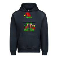 Navy christmas elf custom name Urban Hoodie - Artiststas