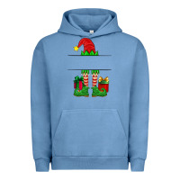 Pigment Pebble Blue christmas elf custom name Urban Hoodie - Artiststas