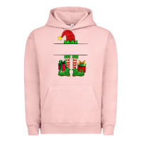 Pigment Salmon christmas elf custom name Urban Hoodie - Artiststas