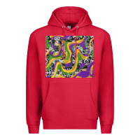 Cardinal mardi gras cowhide Premium Hoodie - RanaPortraitStore