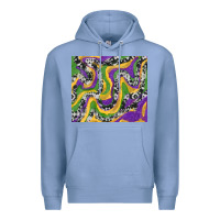 Colony Blue mardi gras cowhide Premium Hoodie - RanaPortraitStore