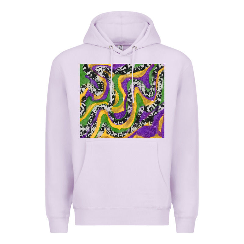 Mardi Gras Cowhide Premium Hoodie by RanaPortraitStore | Teevron