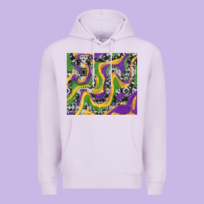 Mardi Gras Cowhide Premium Hoodie Designed By Ranaportraitstore