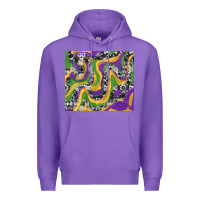 Purple mardi gras cowhide Premium Hoodie - RanaPortraitStore