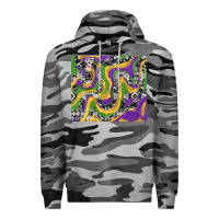 Slate Camo mardi gras cowhide Premium Hoodie - RanaPortraitStore