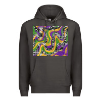Smoke mardi gras cowhide Premium Hoodie - RanaPortraitStore