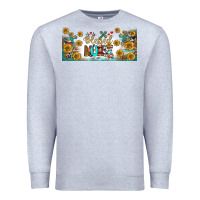 Heather Grey blessed nurse libbey glass Premium Sweatshirt - BundleAndBundleShop