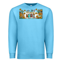 Ocean Blue blessed nurse libbey glass Premium Sweatshirt - BundleAndBundleShop