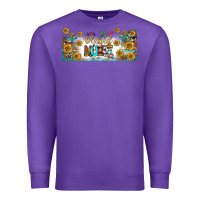 Purple blessed nurse libbey glass Premium Sweatshirt - BundleAndBundleShop