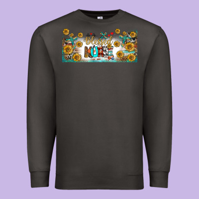 Blessed Nurse Libbey Glass Premium Sweatshirt Designed By Bundleandbundleshop