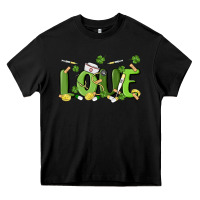 Black st patricks love nurse Heavy Core Tee - MaliasSmallBusiness