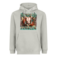 Moon Dust Somebody's Problem Bull Skull Heavyweight Hoodie - FaDigitalArtStudio