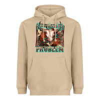 Mushroom Somebody's Problem Bull Skull Heavyweight Hoodie - FaDigitalArtStudio
