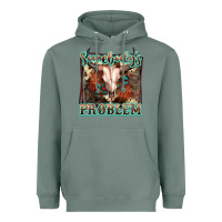 Sage Somebody's Problem Bull Skull Heavyweight Hoodie - FaDigitalArtStudio
