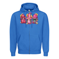 True Royal breast cancer gnomes Zipper Hoodie - FaDigitalArtStudio