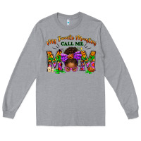 Heather Grey My Favorite Monsters Call Me Mom Long Sleeve Tee - texasbilliewilder