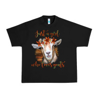 Black Just a Girl Who Loves Goat Urban Heavy Tee - Bettercallsaul