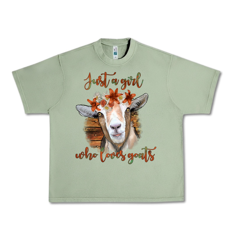 Just A Girl Who Loves Goat Urban Heavy Tee by Bettercallsaul | Teevron