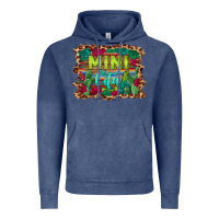 Vintage Denim mini cita serape background Vintage Hoodie - BarkalooDesign
