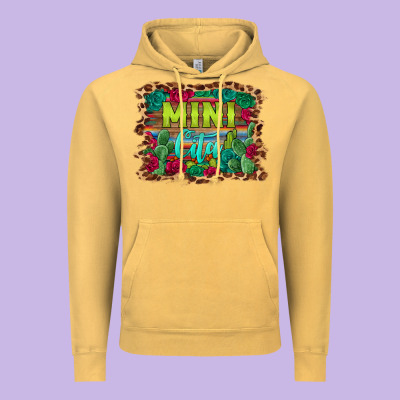 Mini Cita Serape Background Vintage Hoodie Designed By Barkaloodesign