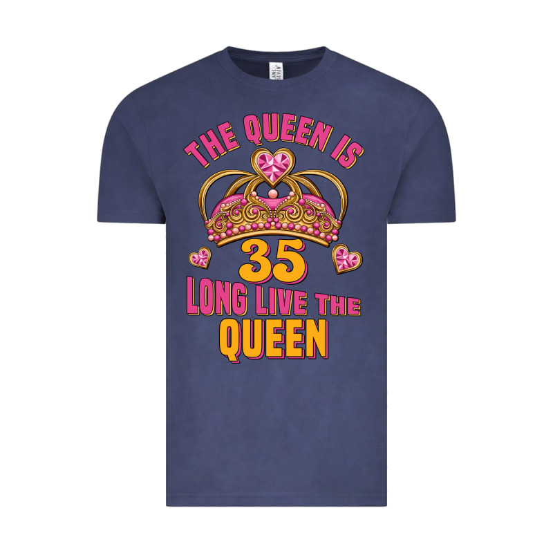 The Queen Is 35 Long Live The Queen Vintage Tee by Jasminsmagicworld | Teevron