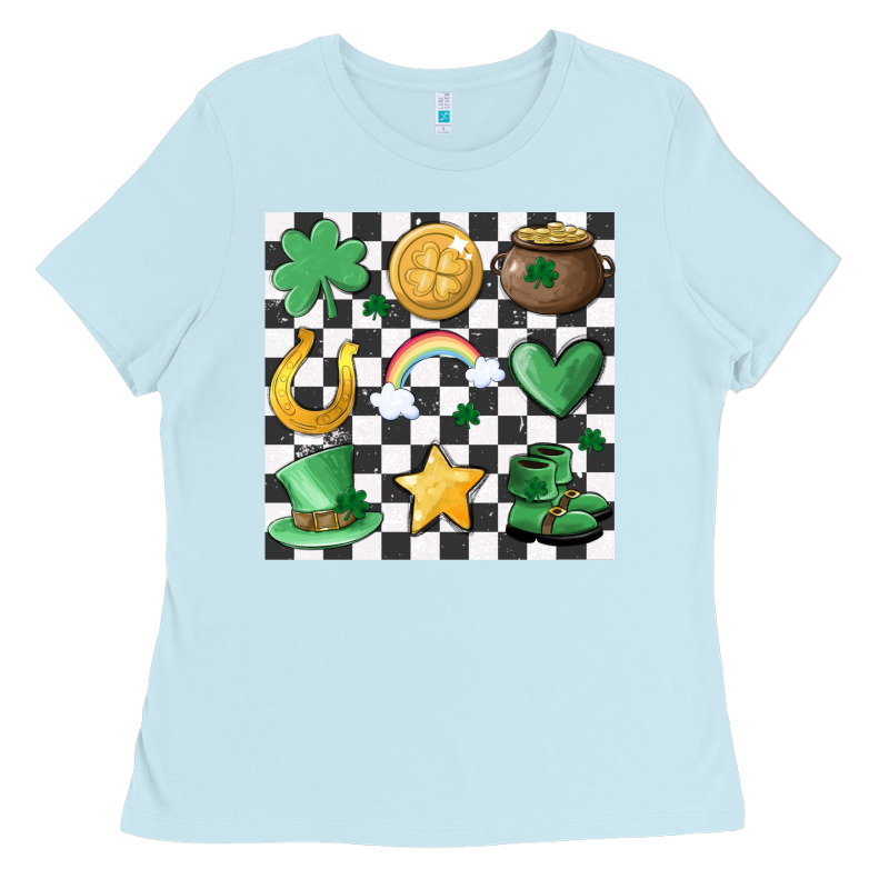 Checker Board Lucky Charms Ladies Tee by MaliasSmallBusiness | Teevron