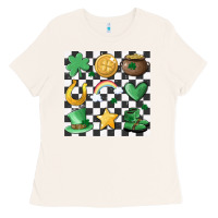 Bone checker board lucky charms Ladies Tee - MaliasSmallBusiness