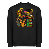 Black love juneteenth africa Heavyweight Sweatshirt - CowGirlArtShop