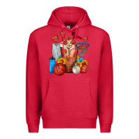 Cardinal Basketball Sunflower Frappe Premium Hoodie - FaDigitalArtStudio