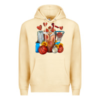 Pina Colada Basketball Sunflower Frappe Premium Hoodie - FaDigitalArtStudio
