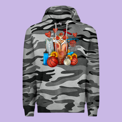 Basketball Sunflower Frappe Premium Hoodie Designed By Fadigitalartstudio