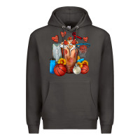 Smoke Basketball Sunflower Frappe Premium Hoodie - FaDigitalArtStudio