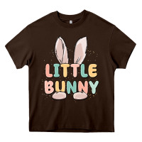 Chocolate Brown little bunny malias Heavy Core Tee - MaliasSmallBusiness