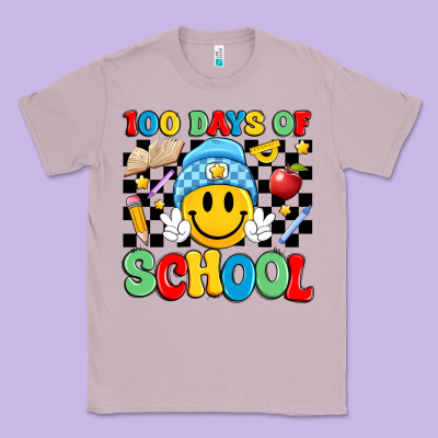 100 Days Of School Classic Tee Designed By Artiststas