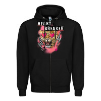 Black Heart breaker Valentine's Day Zipper Hoodie - FaDigitalArtStudio