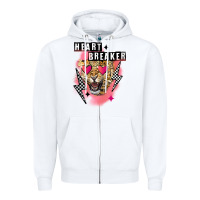 White Heart breaker Valentine's Day Zipper Hoodie - FaDigitalArtStudio